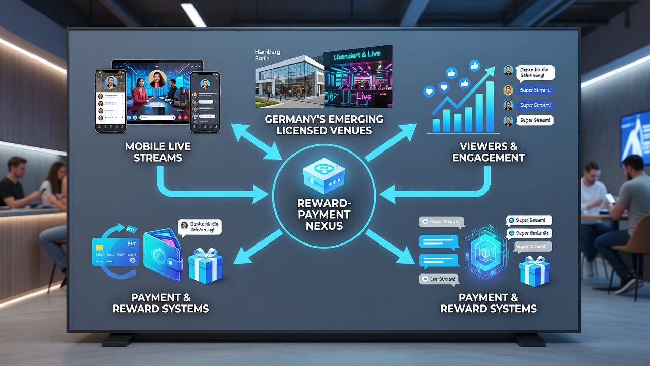 Darstellung der Verknüpfung von Zahlungsflüssen und Belohnungspfaden in mobilen Live-Casino-Umgebungen