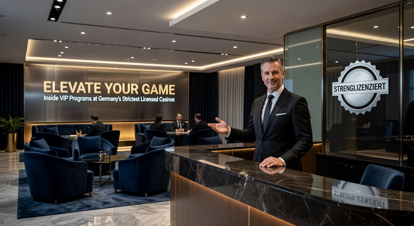Luxuriöse VIP-Lounge mit Aussicht auf Casino-Spiele in einem lizenzierten deutschen Online-Casino