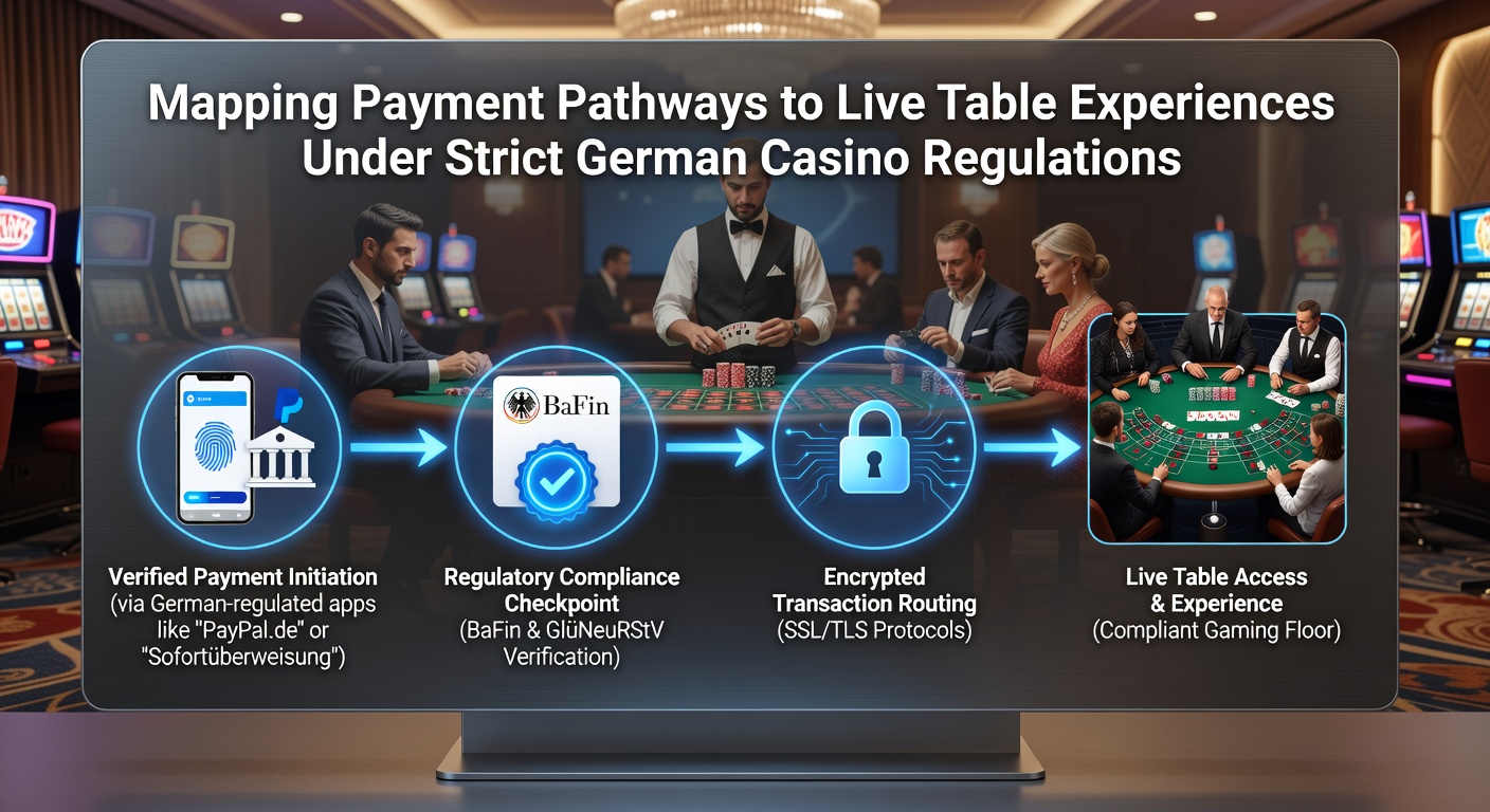 Darstellung der Verbindung zwischen mobilen Zahlungen und Live-Croupier-Sessions in deutschen Casinos