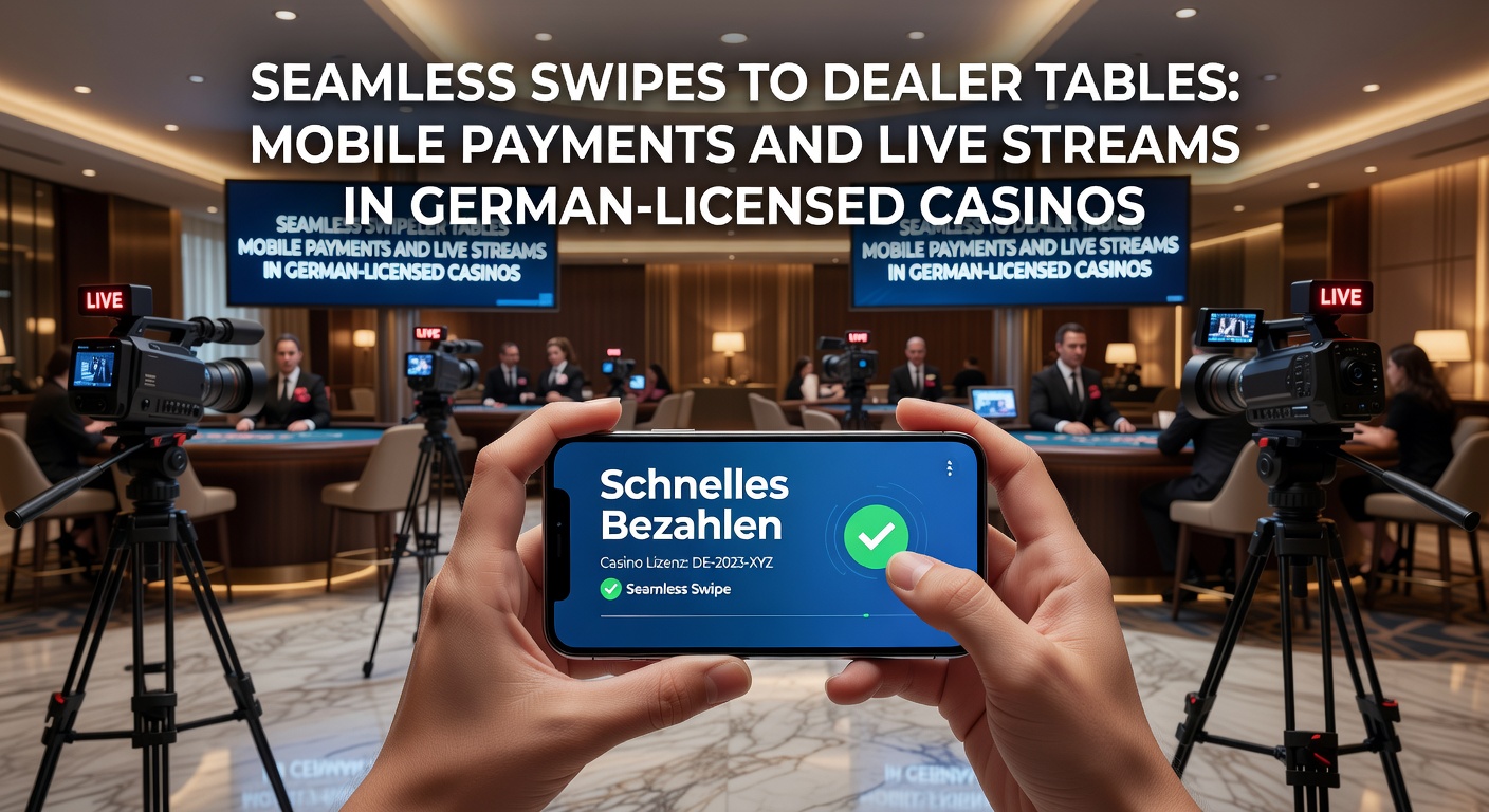 Smartphone mit Casino-App zeigt Live-Dealer-Tisch und Zahlungsoptionen in Aktion